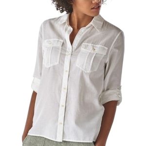 Patagonia Women's White Lightweight A/C Buttondown Shirt
